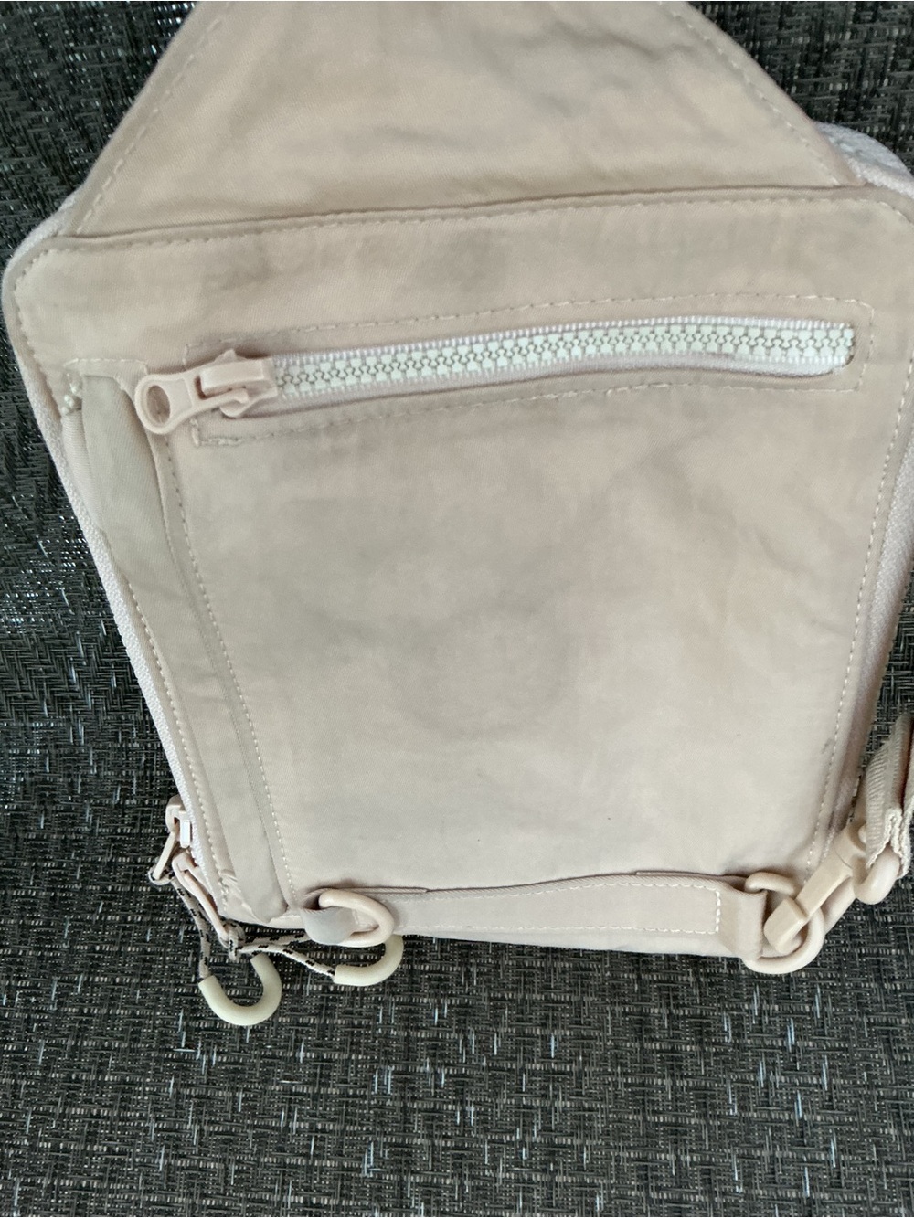 Beis Sport Sling Bag in Peach Nylon - Picture 4 of 7